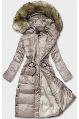 Lehká dámská zimní bunda MODA201 béžová