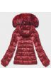 Krátká dámská zimní bunda MODA0129 červená
