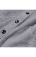 Krátký dámský kabát alpaka MODA537 šedý