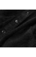 Krátký dámský kabát alpaka MODA537 černý