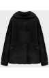 Krátký dámský kabát alpaka MODA537 černý