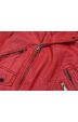 Dámská koženková bunda MODA0025 červená