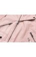 Dámská koženková bunda MODA0025 růžová