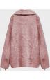 Krátký vlněný kabát MODA553 světle růžový