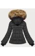 Krátká dámská zimní bunda MODA768 army