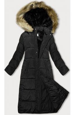 Dlouha dámská zimní bunda MODAV725 černá