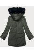 Dámská zimní bunda MODA715 khaki