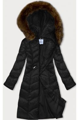Dámská dlouhá zimní bunda MODA2201 černá