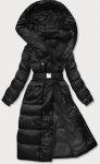 Dlouhá dámská zimní bunda MODA9090 černá S