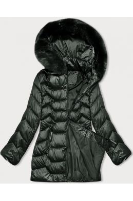 Prošívaná dámská zimní bunda MODA8169BIG S'WEST army