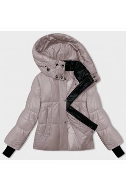 Dámská zimní bunda MODA38191 světle růžová