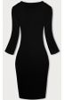 Damské šaty s kulatým dekoltem MODA5131 černé