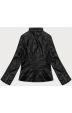 Dámská klasická koženková bunda pro moletky MODA8133 černá