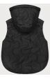 Dámská krátká vesta s odepínající kapucí MODA2414BIG černá