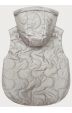 Dámská krátká vesta s odepínající kapucí MODA2414BIG béžová
