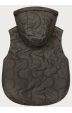 Dámská krátká vesta s odepínající kapucí MODA2414 khaki