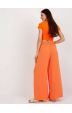 Široké dámské kalhoty MODA8390 pomerančové